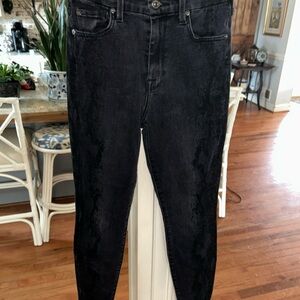7 For All Mankind Black Skinny Jeans